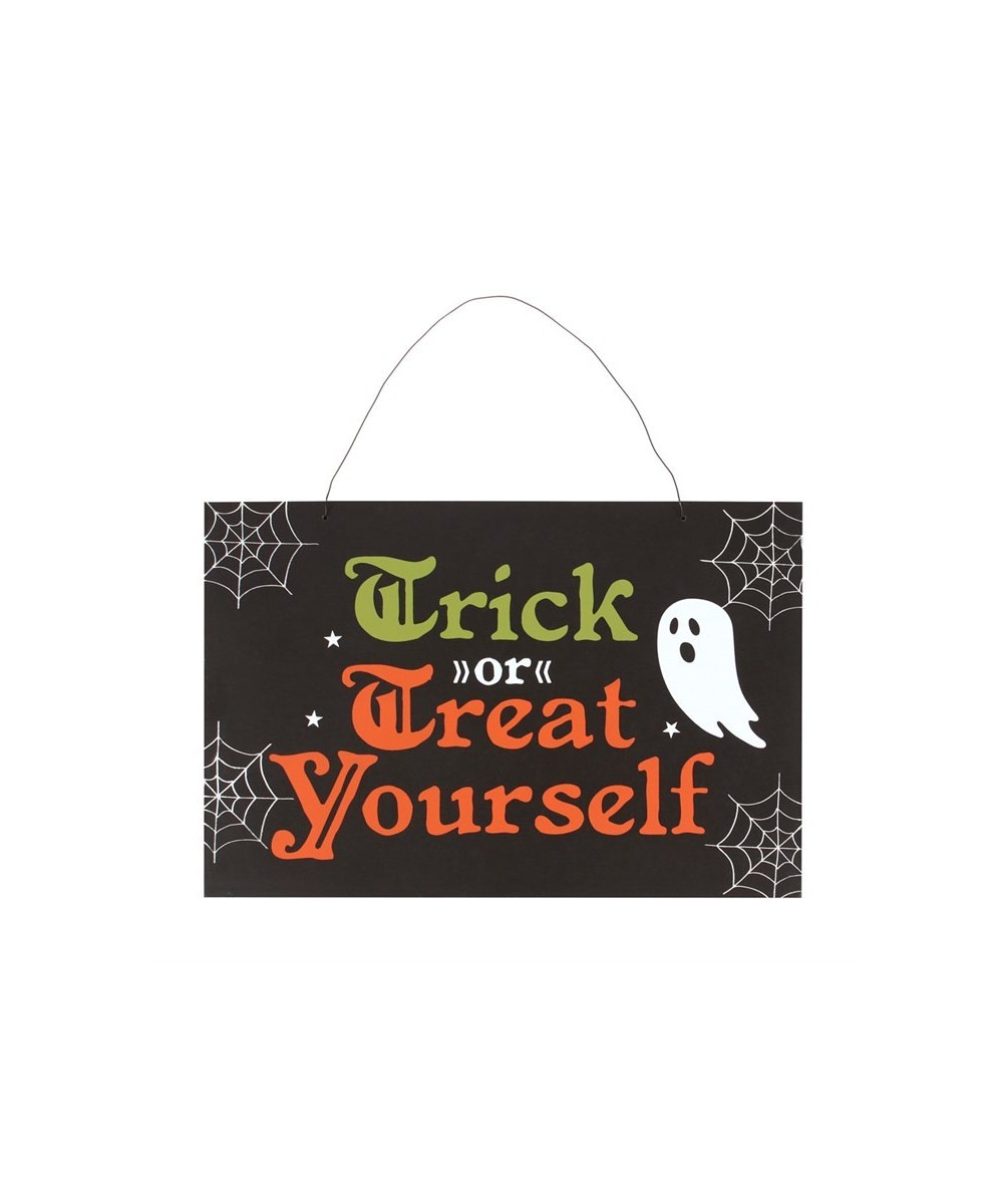 Trick Or Treat Yourself Hanging Sign