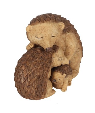 Hedgehog Family Figurine