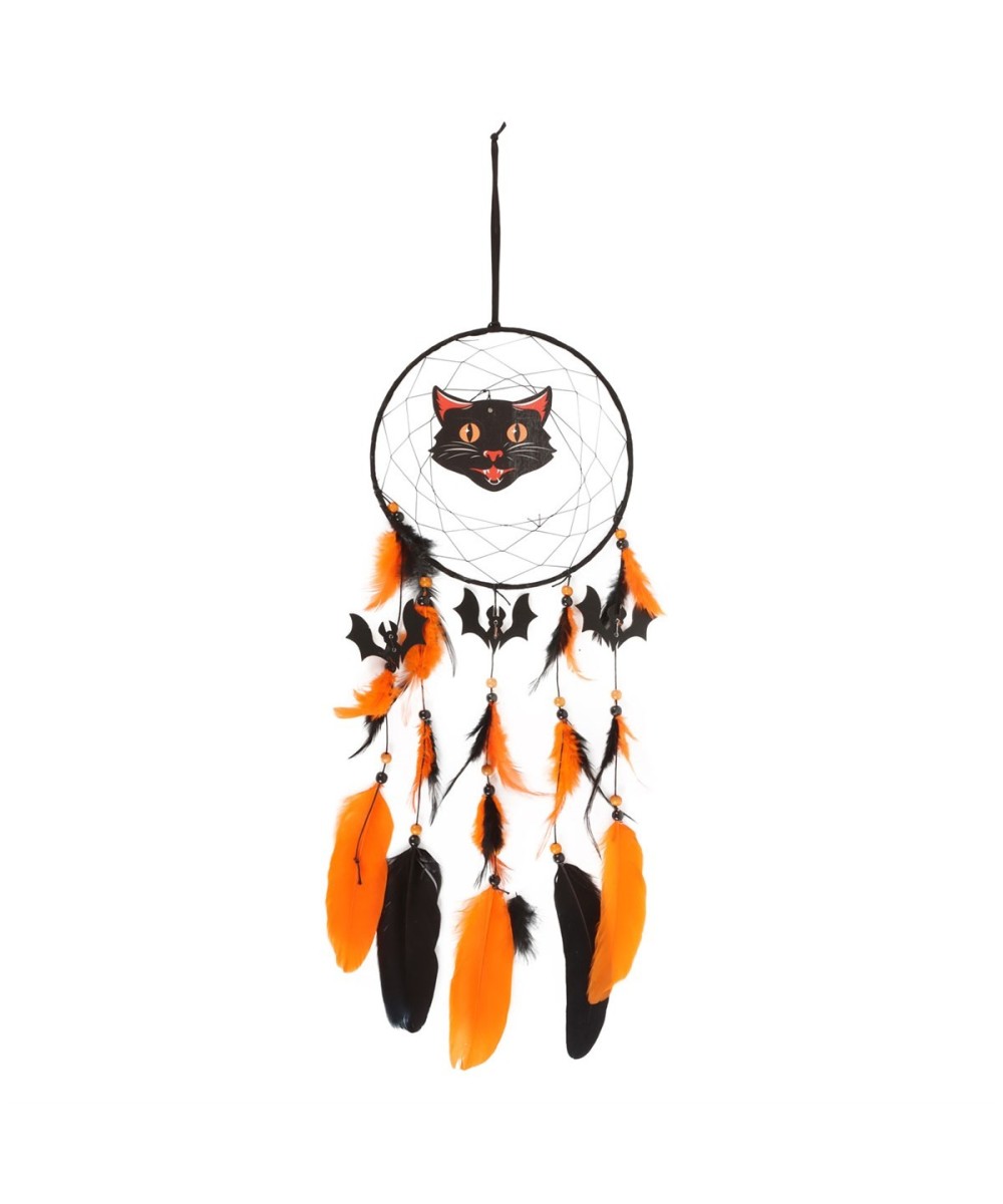 Black Cat Halloween Dreamcatcher