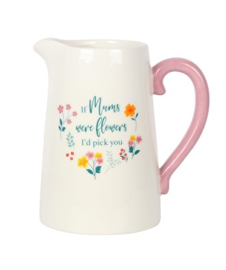 Mums Were Flowers Ceramic Flower Jug