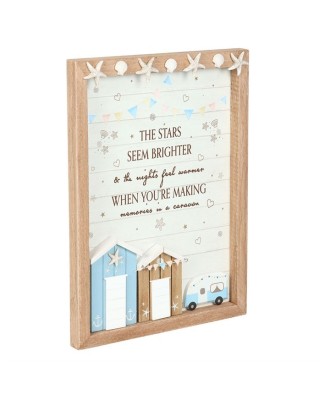 The Stars Seem Brighter 3D Shell Caravan Plaque