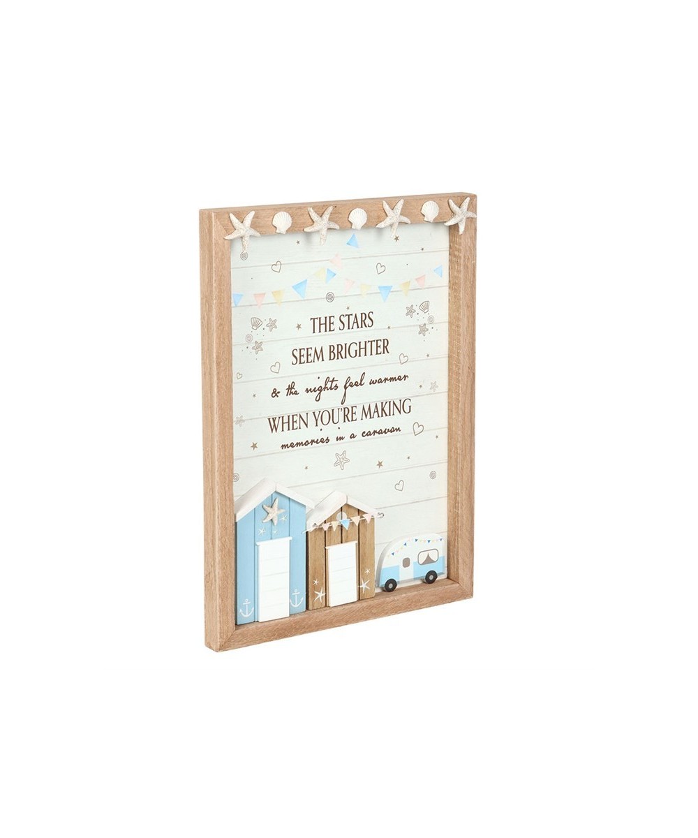 The Stars Seem Brighter 3D Shell Caravan Plaque