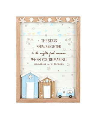 The Stars Seem Brighter 3D Shell Caravan Plaque