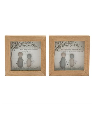 Mum Pebble Plaque 12CM