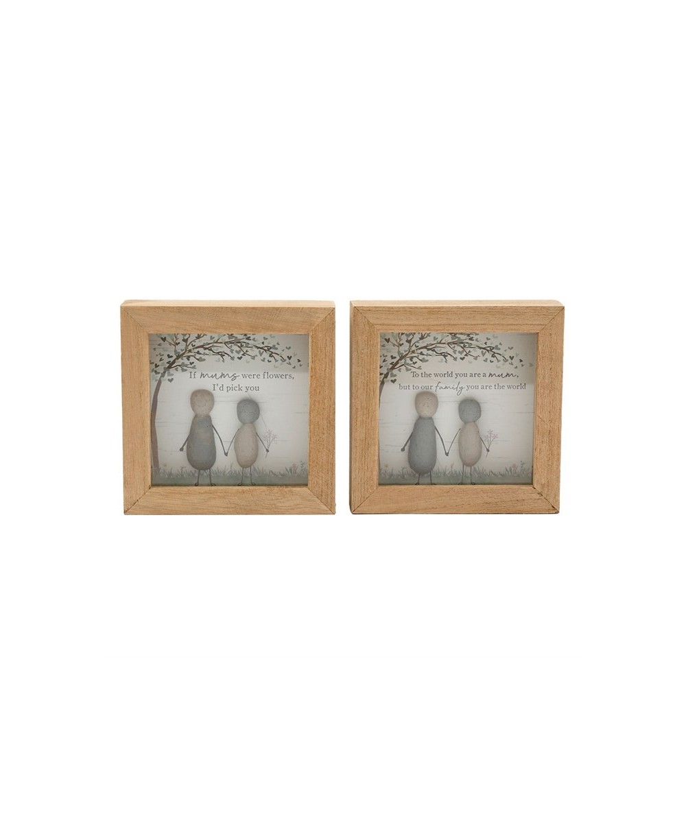 Mum Pebble Plaque 12CM