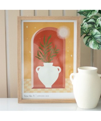 Vase No 4 Framed Wall Art Print