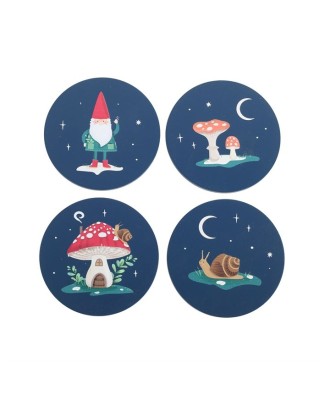Gnome Sweet Gnome Coaster Set