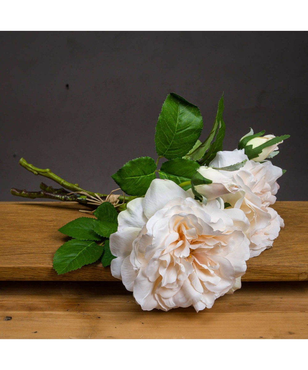 Peachy Cream Short Stem Rose Bouquet