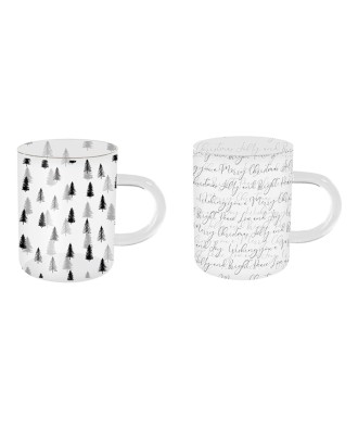 Christmas Nordic Glass Mug