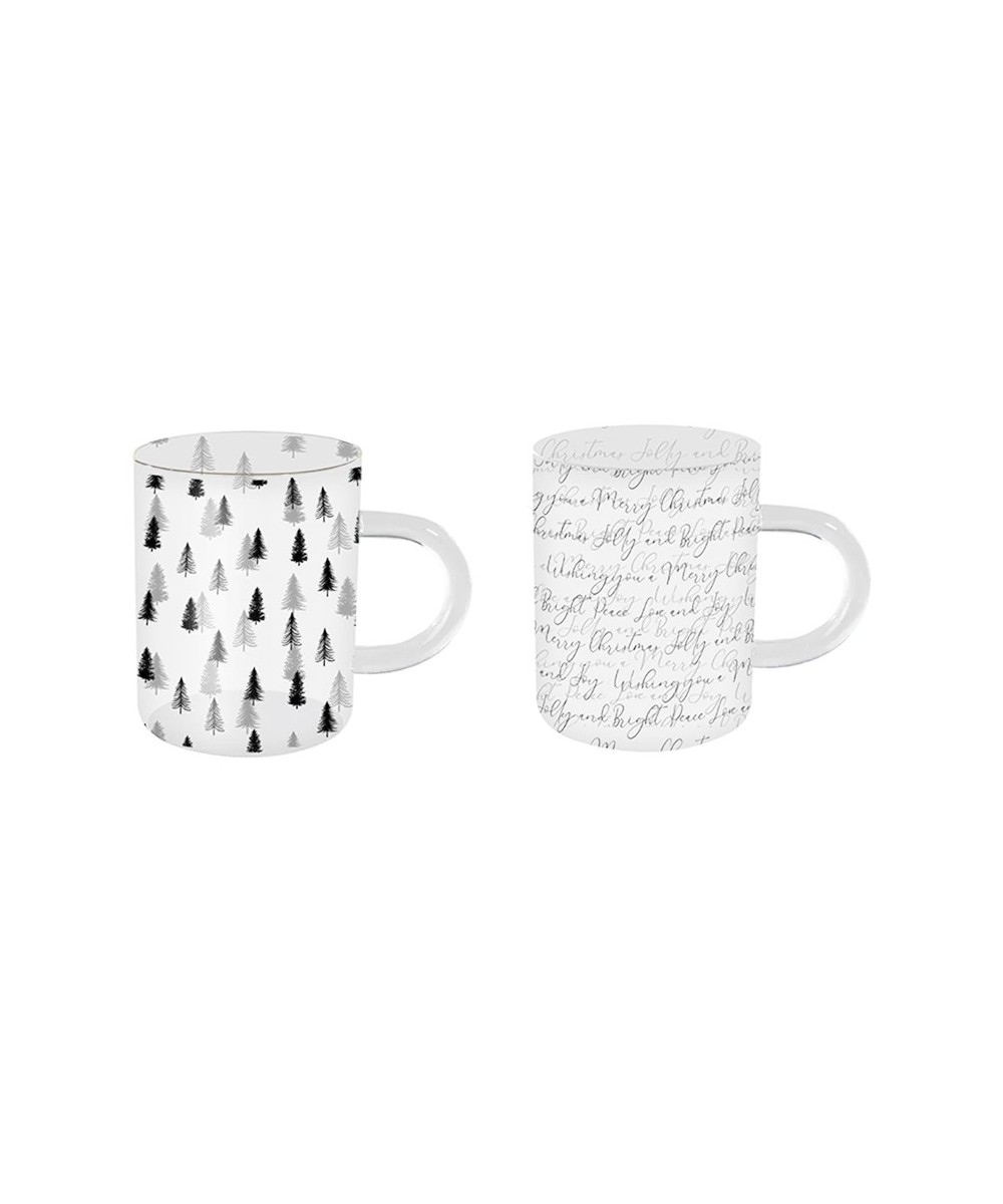 Christmas Nordic Glass Mug